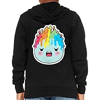 Colorful Head Kids' Full-Zip Hoodie - Cartoon Hooded Sweatshirt - Colorful Kids' Hoodie