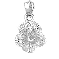 Flower Pendant | Sterling Silver 925 Flower Pendant - 17 mm