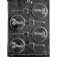 WEIGHT LIFTER LOLLY POP MOLD (KKZC) chocolate candy MOLD muscles