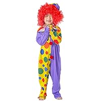 children's clown costumes,dot clown costume circus stage role playing costumes.