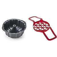 Instant Pot Official Fluted Cake Pan, 7-Inch, Gray Official Bakeware Sling, Compatible with 6-quart and 8-quart cookers, Red