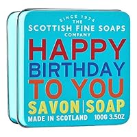 Scottish Fine Soaps Finest Triple Milled Soap for Women, Happy Birthday To You, 3.5 Ounce