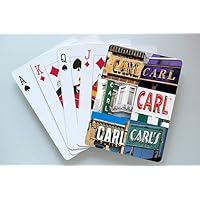 CARL Personalized Playing Cards featuring photos of actual signs
