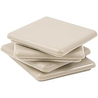 Self-Stick, Square Heavy Furniture Sliders for Carpeted Surfaces (4 piece) - 2-1/2