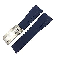 Rubber Strap 20mm 21mm Fit for Rolex DEEPSEA Sea-Dweller Submariner Waterproof Sports Silicone Watch Strap