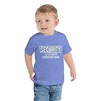 Big Brother Shirt Security for Little Sister Siblings Toddler Shirts for Boys Heather Columbia Blue