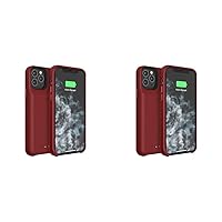 Mophie 401004412 Juice Pack Access - Ultra-Slim Wireless Charging Battery Case - Made for Apple iPhone 11 Pro - Product(Red) (Pack of 2)