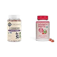 Garden of Life Elderberry Gummies Immune Support Bundle with SmartyPants Kids Probiotic for Digestive & Immune Health, 120 + 60 Count