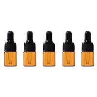 Amber Glass Dropper Bottles for Essential Oils/Perfume Refillable Empty Amber Bottle DIY Blends Glass Bottles