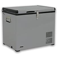 Whynter FM-45G 45 Quart Portable Refrigerator and Deep Freezer Chest, AC 110V/ DC 12V, Real Chest Freezer for Car, Home, Camping, and RV with -8°F to 50°F Temperature Range, Gray