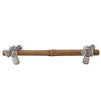 Vicenza Designs K1127 Palmaria Bamboo Knot Pull, 5-Inch, Polished Nickel