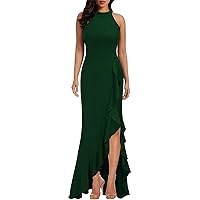 Sleeveless Wedding Tunic Dress Womans Mother's Day Classy Maxi Cold-Shoulder Loose Cool Dress for Women