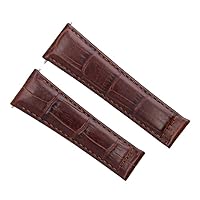 Ewatchparts LEATHER STRAP BAND COMPATIBLE WITH ROLEX DAYTONA LIGHT BROWN 16518 16519 116520 116523 SHORT