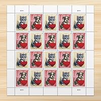 Love 2023 Forever First Class Stamps -(Valentine, Wedding, Celebration, Anniversary, Romance, Party, Invitation, Graduation, Announcement, Engagement) (1 Sheet = 20 Stamps)
