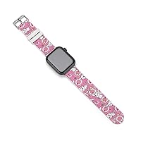 Doodle Kawaii Rabbit Silicone Strap Sports Watch Bands Soft Watch Replacement Strap for Women Men