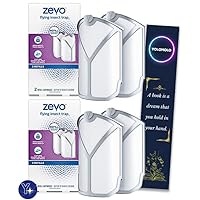 Bundle Zevo Flying Insect Trap Refill Kit NO Device - Model 3 2 -Pack (2) Sold Separately, White (M364)