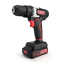 Variable Speed Cordless Drill with Lithium- Battery and Charger Bit Holder & LED Light