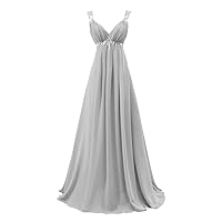 Popular Bridesmaid Prom Dress for Wedding Party Chiffon Full-Length