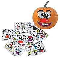 (12) Make A Jack-O-Lantern Stickers ~ Pumpkin Stickers ~ Halloween Fun ~