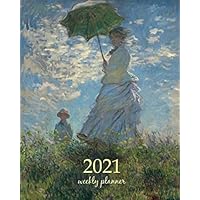 2021 Weekly Planner: Calendar Schedule Organizer Appointment Journal Notebook and Action day art design Madame Monet and Her Son 1875 - Claude Monet artist (Weekly Monthly Planner 2021)