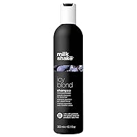 milk_shake Icy Blond Shampoo - Black Pigment Shampoo for Very Light Blond and Platinum Hair, 10.1 Fl Oz (300 ml)