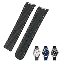 20mm Curved End Rubber Watchband Fit for Omega Seamaster 300 AT150 Aqua Terra 8900 Speedmaster Silicone Watch Strap Tools