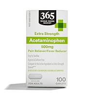 365 by Whole Foods Market, Acetaminophen Extra Strength 500Mg, 100 Count