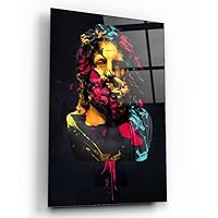 Hercules Tempered Glass Wall Art Perfect Modern Decor Fabulous New Year Gift Glass UV Printing Durable Product (70x110 cm (27x43 inches))