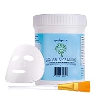 Carboxy Co2 Gel Face & Neck Mask Bulk Size, All Skin Type Deep Pore Cleansing Mask (20 Applications x 25 millilitre)