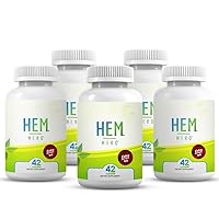 Hem Hero Extra Strength Hemorrhoid Treatment - Reduce Swelling, Soothe Itching & Irritation - 100% Natural - 42 Vegetarian Capsules