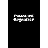 Password organizer: Elegant notebook for passwords and notes - 6 x 9 inches - Password and username keeper journal