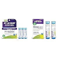 Boiron Jet Lag Relief Kit with Nausea, Stiffness & Drowsiness Relief (240 Pellets) and SleepCalm On The Go Sleep Aid, Melatonin-Free (2 Packs of 80 Count)