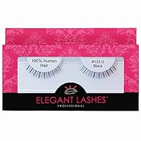 #133 Black 100% Human Hair False Under Eyelashes for Lower/Bottom Lashes