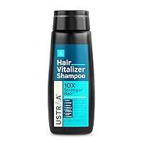 Ustraa Hair Vitalizer Shampoo - 250ml - Dermatologically Tested, With Biotin, Caffeine, Omega 3 & Omega 6, 10x Stronger Hair, Helps in Hair Growth, Reduces Hairfall