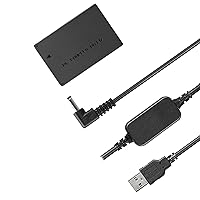 ACK-E12 USB AC Adapter Kit with DR-E12 DC Coupler and LP-E12 Dummy Battery Compatible with Canon EOS M50 Mark II, EOS M M2 M10 M50 M100 M200, Kiss M, Kiss M2 Cameras