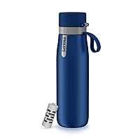 PHILIPS Insulated Stainless Steel Premium Filtering Water Bottle 18.6 Oz/32 Oz with Philips GoZero Everyday Tap Water Filter BPA Free Transform Tap Water into Healthy Tastier Water Keep Drink Cold
