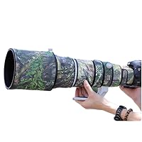 CHASING BIRDS Camouflage Waterproof Lens Coat for Canon EF 500mm F4 L is II USM Rainproof Lens Protective Cover (Green Leaf Camouflage, with Extender EF 1.4X II)