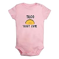 Taco Bout Cute Funny Rompers, Newborn Baby Bodysuits, Infant Jumpsuits, Kids Short Clothes, Novelty Graphic Outfits