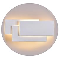 Ralbay 24W LED Wall Sconces Lighting Interior Modern Wall Mounted Lamp for Indoor Bedroom Hotel Light Warmwhite 3000K