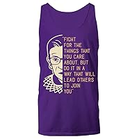 Notorious RBG Clothing Plus Size Classic Tops Tees Women Men Unisex Tank Top Purple Sleeve Less T-Shirt