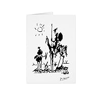 Arsharenkay All Occasion Assortment Pablo Pcasso Line Art Greeting Cards/Set of 8 / Size 105 x 145 mm / 4 x 5.5 inches No3 (Picasso Don Quixote Picasso Wall Art Art Deco Art Gallery)