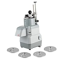 Restaurantware Met Lux 18.7 x 15.2 x 25.6 Inch Food Processor 1 Industrial Vegetable Chopper - With 4 Discs Food Processor Bowls Sold Separately Stainless steel Commercial Food Processor