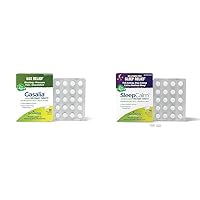 Boiron Gasalia Tablets for Gas Relief and SleepCalm Plant-Based Sleep Aid - 60 Count Each