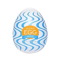 TENGA EGG-W01 | Disposable, Super-Stretchable, Pleasurable, Male Masturbation Sleeve | Standard Elastomer for Silky and Smooth Sensation | Wind Internal Design