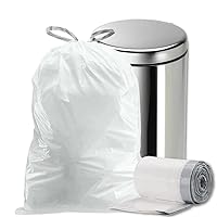 8 Gallon Trash Bags â”‚ 0.7 Mil â”‚ White Drawstring Garbage Can Liners â”‚200 Count (Pack of 1)