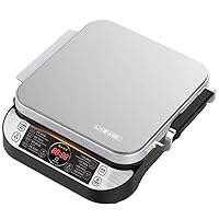 LIVEN Electric Baking Pan LR-FD431 Skillet Griddle, US DuPont Non-Stick Coating,Removable Upper and Lower Grill Pan, Easy to Clean,Electric Indoor Grill/Griddle