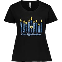 inktastic Peace Light Hanukkah Women's Plus Size T-Shirt