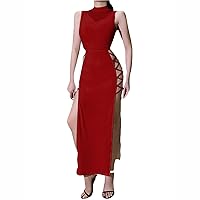 Summer Dresses for Women 2024 Sexy Party Dress Sexy Club Night Dress Casual Black Split Cocktail Party Club Dress