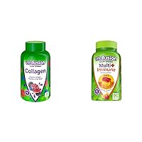 Collagen Gummy Vitamins 60ct & Multi+ Immune Support Gummy Vitamins 90 Count