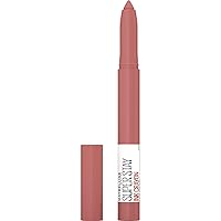 Maybelline Super Stay Ink Crayon Lipstick Makeup, Precision Tip Matte Lip Crayon with Built-in Sharpener, Longwear Up To 8Hrs, Achieve It All, Brown Nude, 1 Count
